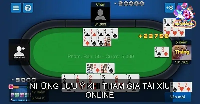 Những lưu ý khi tham gia Tài xỉu online