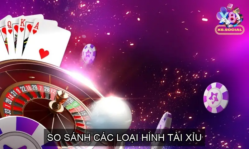 So sánh các loại hình Tài xỉu X8