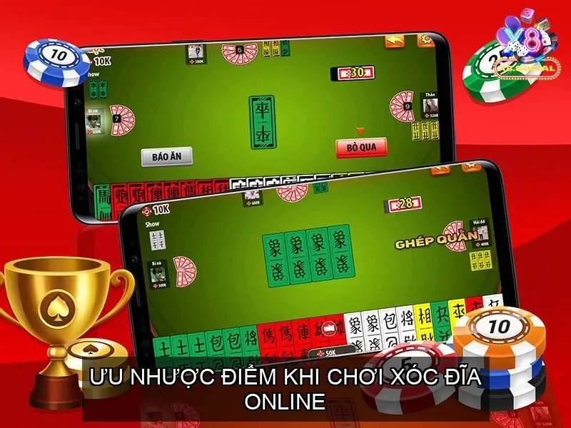 Ưu nhược điểm khi chơi xóc đĩa online